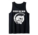 Punk's Not Dead Concierto de Punk Rock Regalo de calavera Camiseta sin Mangas