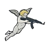 ZEGIN Parche termoadhesivo para la Ropa, diseño de Cupido con Pistola