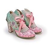 Hot Chocolate Design Chocolaticas Marie Antoinette Tacon Mary Jane para Mujeres Multicolor HCD 38