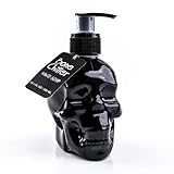 accentra dispensador de jabón Calavera con líquido jabón – Cráneo/Calavera – Negro Chrome de Look dosificadoras, plástico, Negro