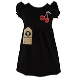 Metallimonsters negro calavera Cherry Niñas Vestido Negro negro L