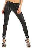 ONLY Onlnew Royal Coated Biker Skinny Fit Pantalones, Black, M / 34 para Mujer