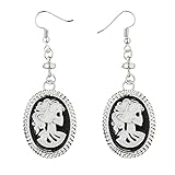 WIDMANN ? Par de pendientes Cameo Calavera Womens, color blanco, talla única, vd-wdm01783