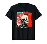 Calavera Punk Rock Camiseta