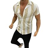 ZODOF Camisetas Hombre Mangas Corta Algodon Lino Estampada Vintage Hawai Tallas Grandes Camisa Tops Ropa Casual Deporte Moda Confort Verano
