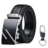 flintronic Cinturón Cuero Hombre,Cinturón Cuero Para Hombres Piel Cinturones hebilla automática Men's Belt