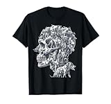Diseño llamativo de calavera de perro perfecto para los fanáticos de lo macabro Camiseta