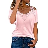 Genérico camisetas verano mujer 2023 camiseta lentejuelas mujer Sudadera Tops Mujer Camiseta de Mujer Playa T-Shirt Suelta Algodon Suelta Sudadera Tops con Botones Camisetas Ligera Verano Top impresió
