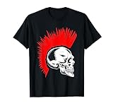 Punk calaveras huesos iroquíes peinados rockeros musicales Camiseta
