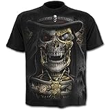 Camiseta gótica Spiral Direct Steam Punk Reaper (negro) - Small