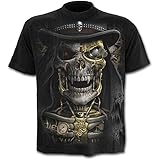 Camiseta gótica Spiral Direct Steam Punk Reaper (negro) - Small