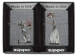 Zippo día de Muertos calaveras Regular - hierro piedra encendedor