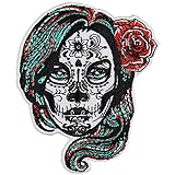 Patch Mexican Skull Cráneo mexicano Parche (Mexikan Skull La Catrina/Calavera mexicana La Catrina - Patch)