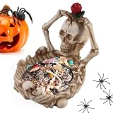 Decoración de calavera para el hogar | Figura multiusos de calavera, decoración innovadora de escritorio, plato de dulces de Halloween para objetos pequeños