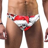 TIZORAX Gorro de Navidad Calavera Hombres Traje de baño Bikini Ropa interior de baño Trunks Verano Playa Pantalones Calzoncillos Calzoncillos Calzoncillos Calzoncillos, S Multicolor multicolor M