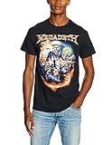 Megadeth Judgement Camiseta, Negro (Black), Medium para Hombre