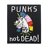 Punks not Dead! - Parche para planchar y coser, diseño punk