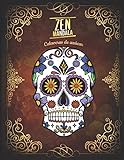 Zen Mandala: Libro para colorear Calaveras de azúcar | 3 niveles de dificultad | 30 Mandalas de calaveras | 8.5 'x 11'