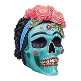 Nemesis Now, Calavera de Azucar, Azul, 19cm