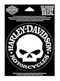 Harley-Davidson Pequeño Tapacubos Adhesivo, diseño de Calavera, Motero de Motocicleta. dc1029302
