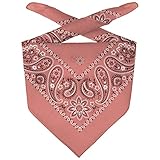 LIPODO Pañuelo Bandana by bandanasbandana (Talla única - Rosado)