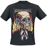 Megadeth Flaming Vic Camiseta Negro M