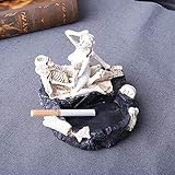 Cenicero de calavera de Halloween Tofree Escultura creativa Estatua Escultura para el hogar Cigarrillo (Tipo B)
